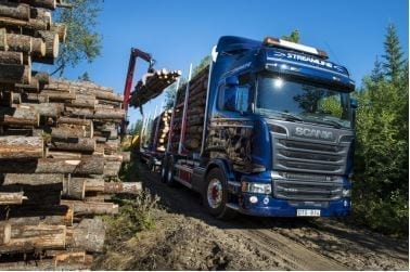 Scania timber truck